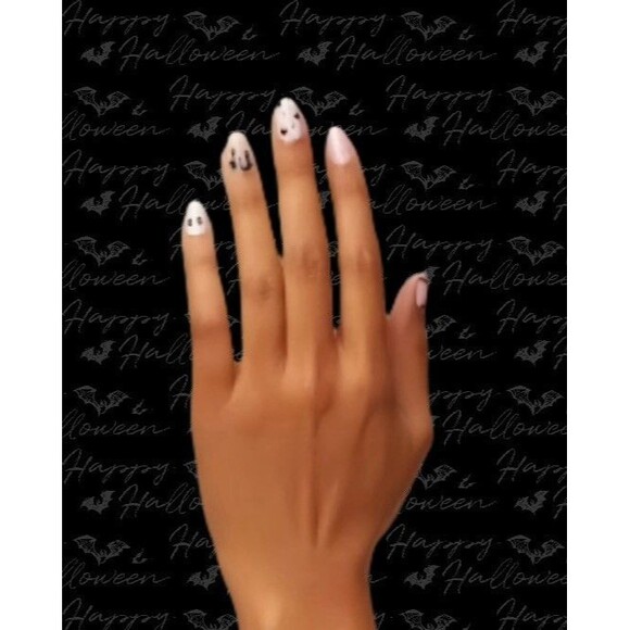 👻HALLOWEEN BUNDLE-Dashing Diva Gloss Gel Nail Strips & Silver Pumpkin Earrings - Picture 5 of 5